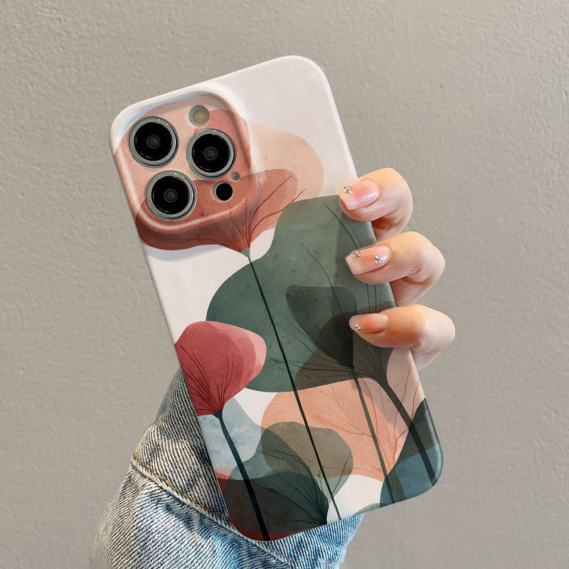 Phone Cases Drawing - Doğa Sanatı Yaprak Desenli iPhone 17