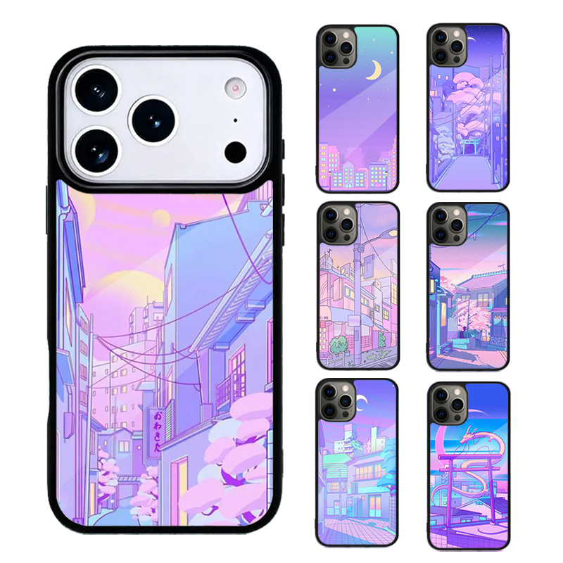 Phone Cases Kyoto - Pastel Japon Kyoto Şehri Telefon Kılıfı
