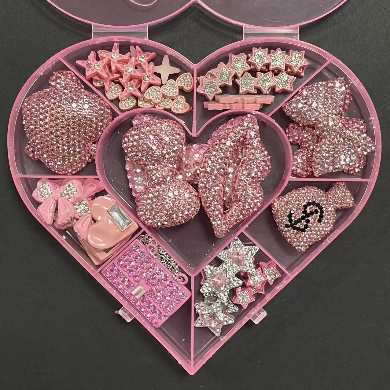 Phone Cases Junk - Toptan Paketlenmiş Lüks Elmas Fiyonklu Çanta