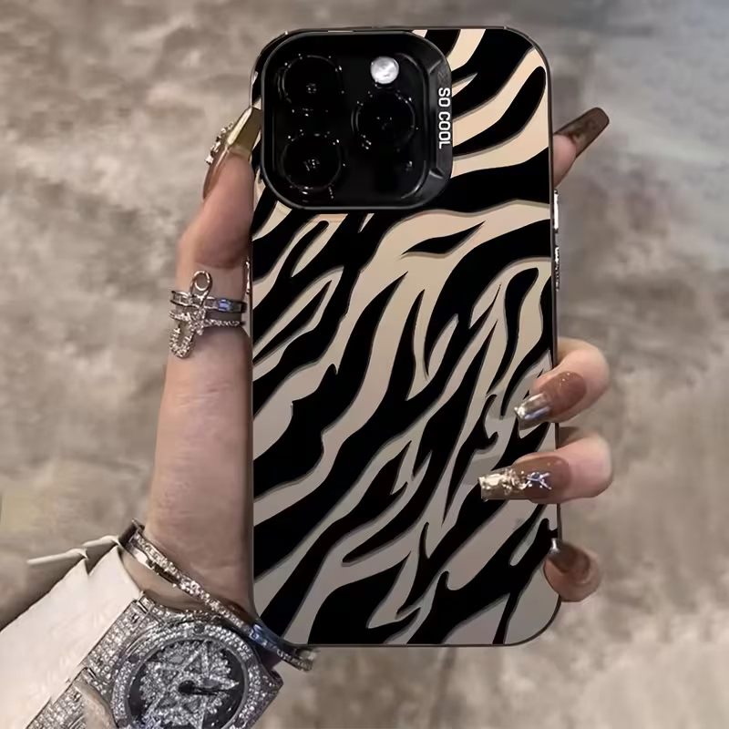 Phone Cases Zebra - Zebra Desenli Siyah Gelişmiş IMD Darbeye