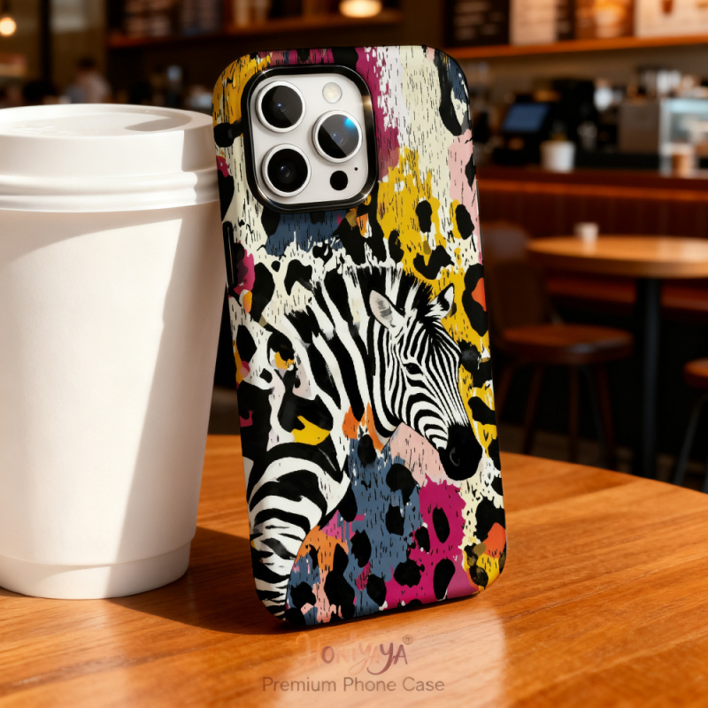Phone Cases Zebra - Darbe Emici Zebra Desenli Telefon Kılıfı