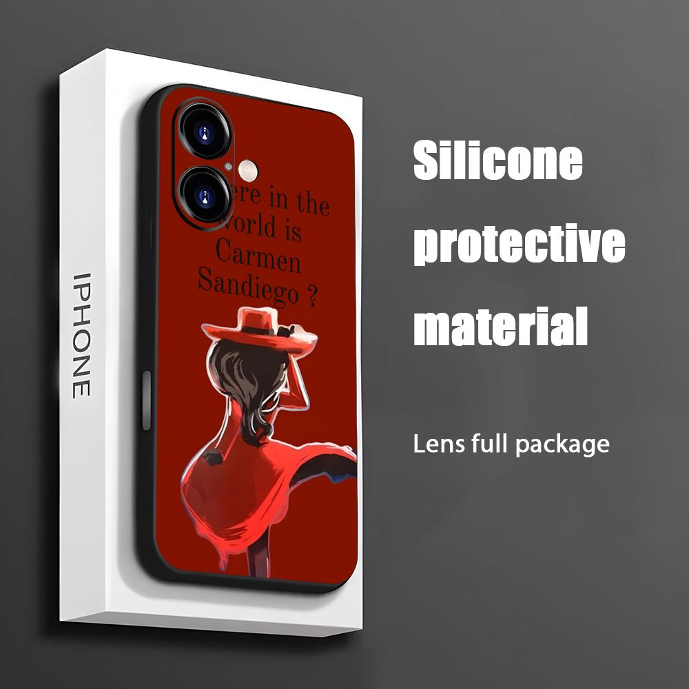 Phone Cases Xs Iphone - Sıcak Carmen Sandiego Karikatür Telefon Kılıfı
