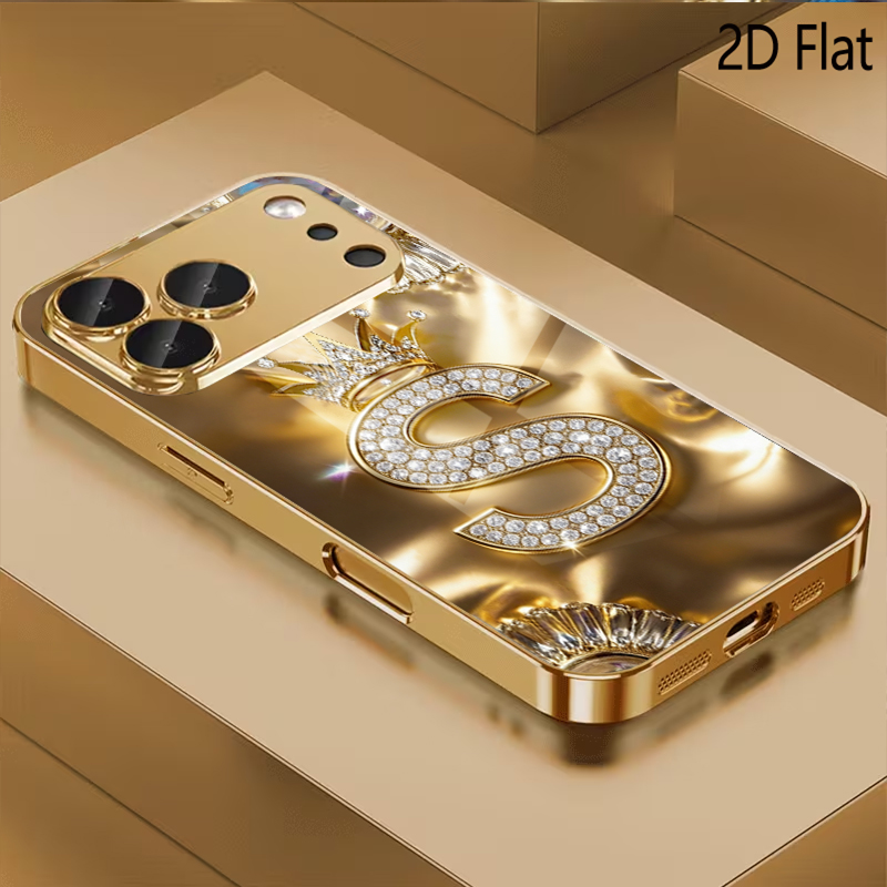 Phone Cases That Cover The Camera - Crown S Desenli temperli cam tasarım