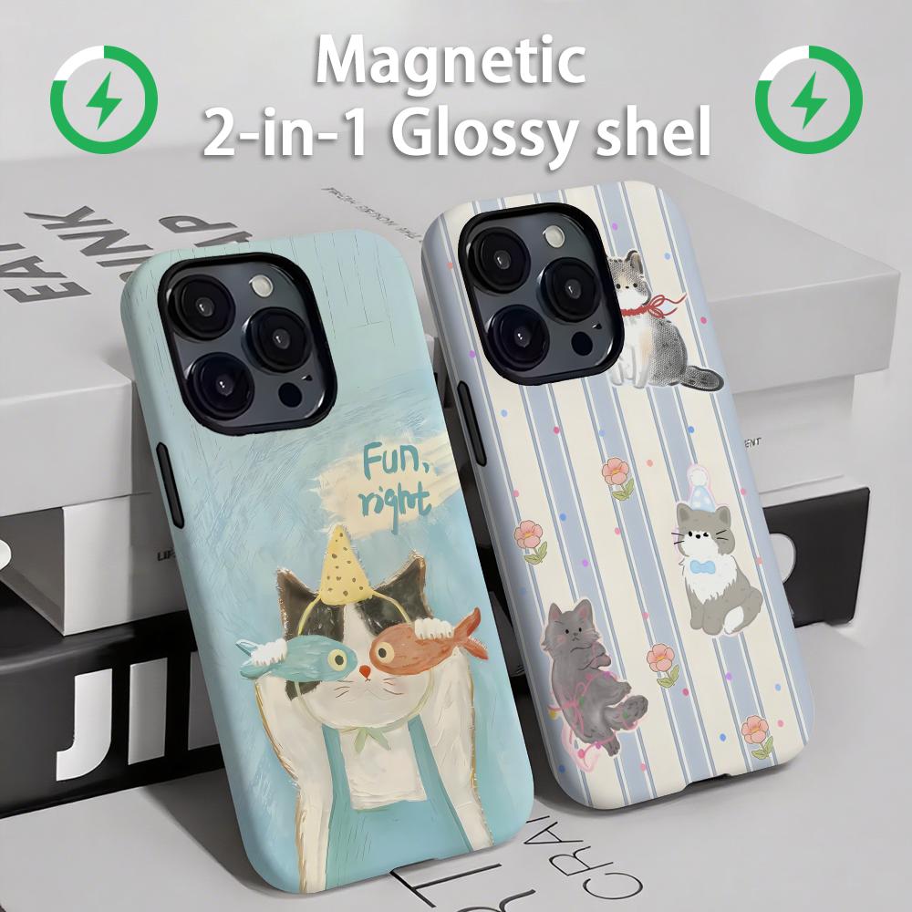 Phone Cases Cute Iphone 13 - Sevimli kediler ve köpekler Telefon Kılıfı