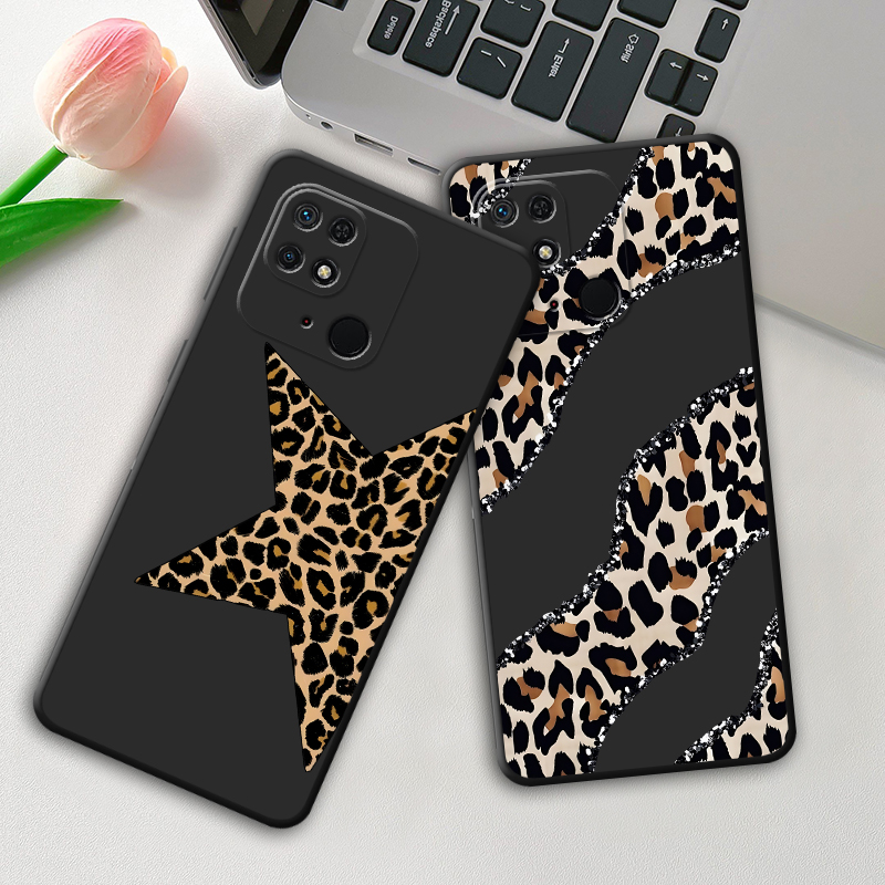 Phone Cases Drawing - Leopar Desenli Yıldız Sanatı Kılıfı Xiaomi