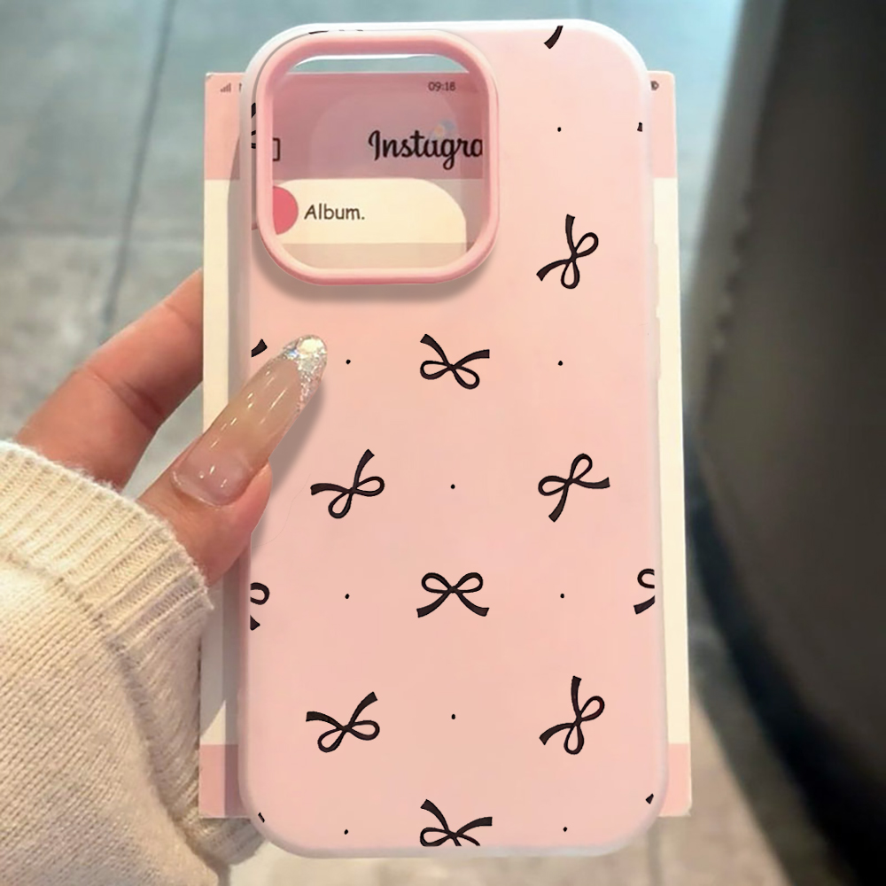 Phone Cases Cute Iphone 13 - Sevimli Fiyonklu Puantiyeli INS Telefon Kılıfı