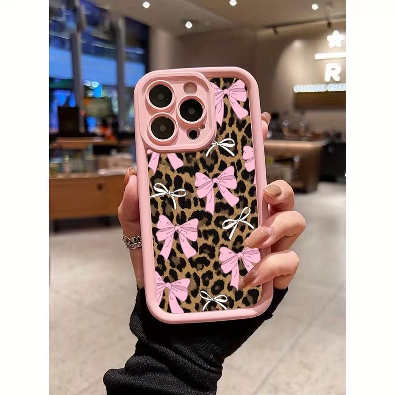 Phone Cases Xs Iphone - Leopar Desenli Fiyonklu Telefon Kılıfı iPhone