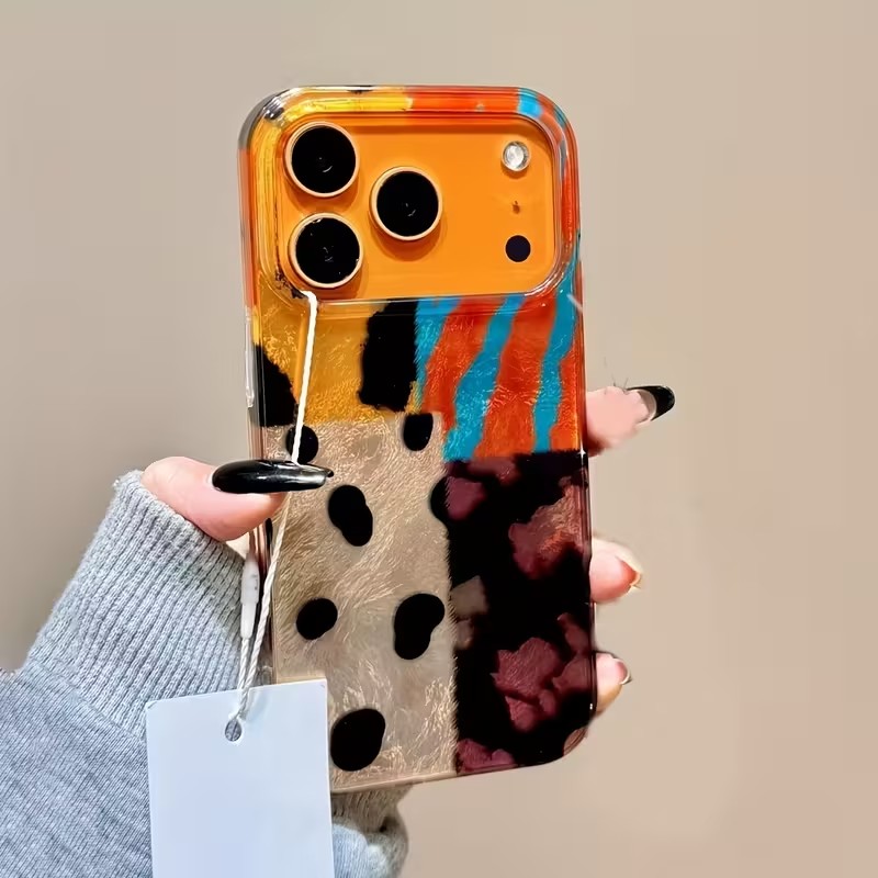 Phone Cases Zebra - Zebra Çizgili Renk Blokları ile Birleşen