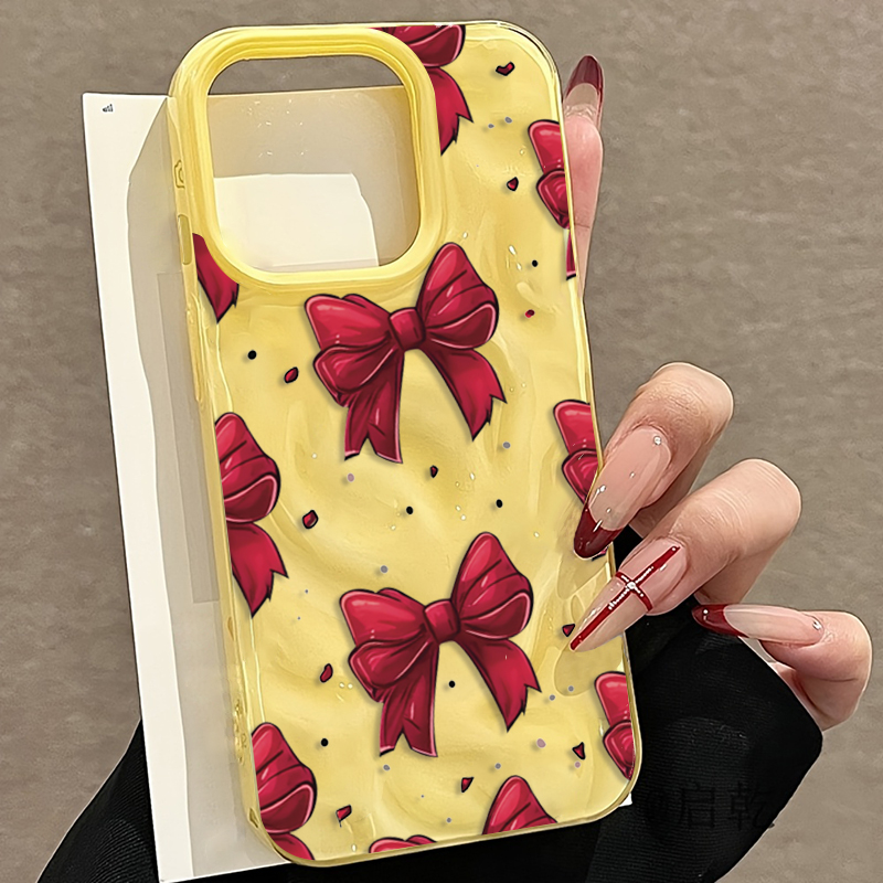 Beyaz Kırmızı Fiyonk Desenli T - Phone Cases Red incelemesi ve fiyatı