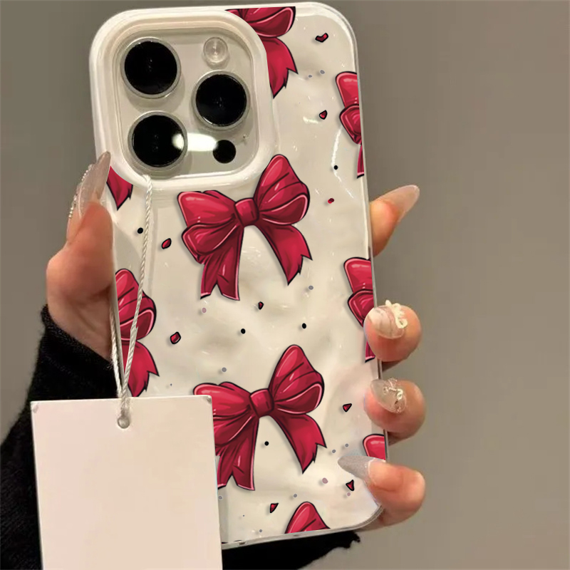 Beyaz Kırmızı Fiyonk Desenli T - Phone Cases Red incelemesi ve fiyatı