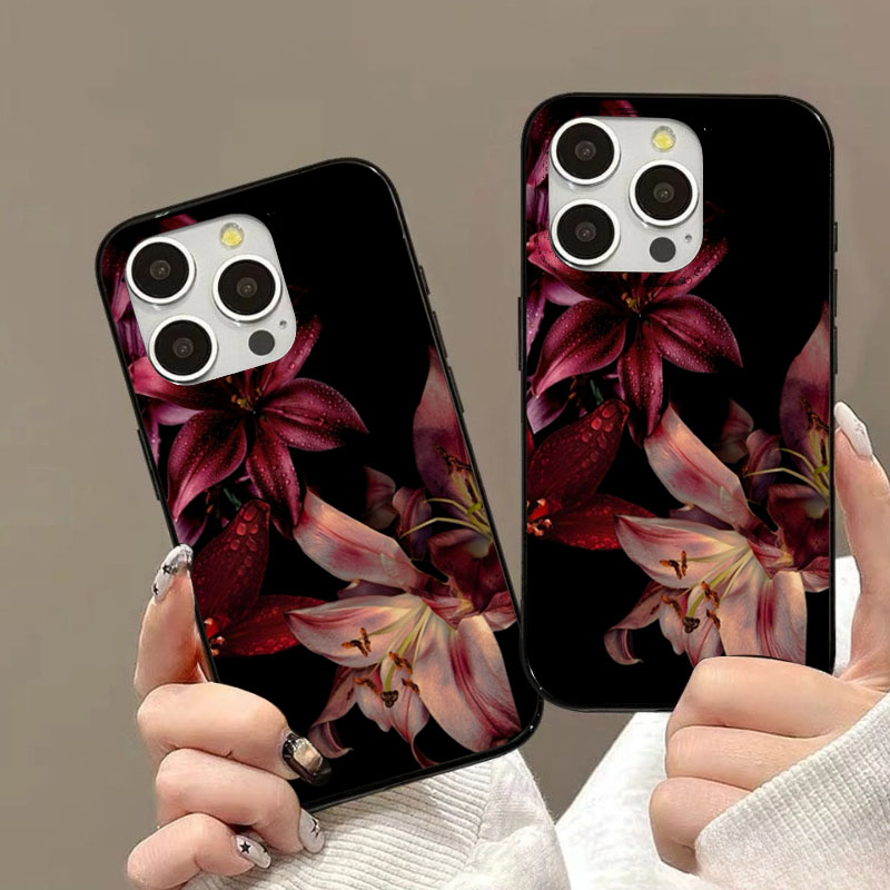 Şık Kırmızı Zambak Çiçekli Tel - Phone Cases Red incelemesi ve fiyatı