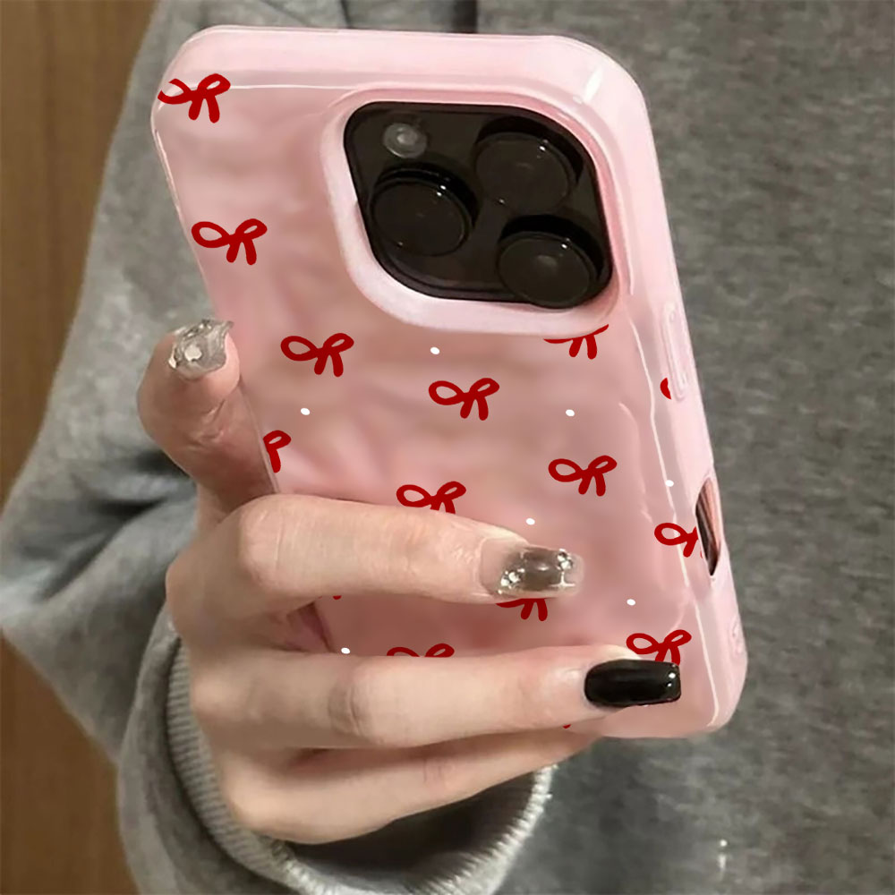3D Su Dalgası Kırmızı Kalp Bas - Phone Cases Red incelemesi ve fiyatı
