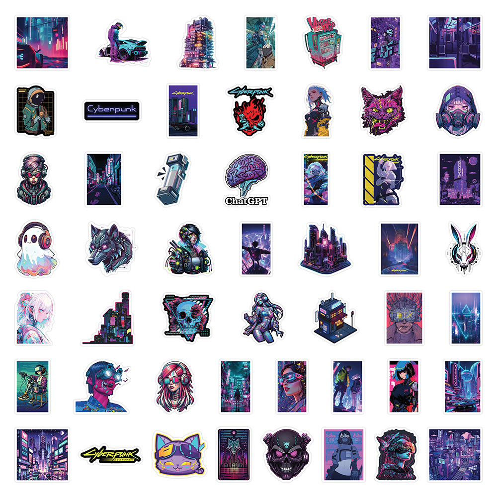 50/100 Adet Cyberpunk Tarzı Ka - Phone Cases Websites incelemesi ve fiyatı