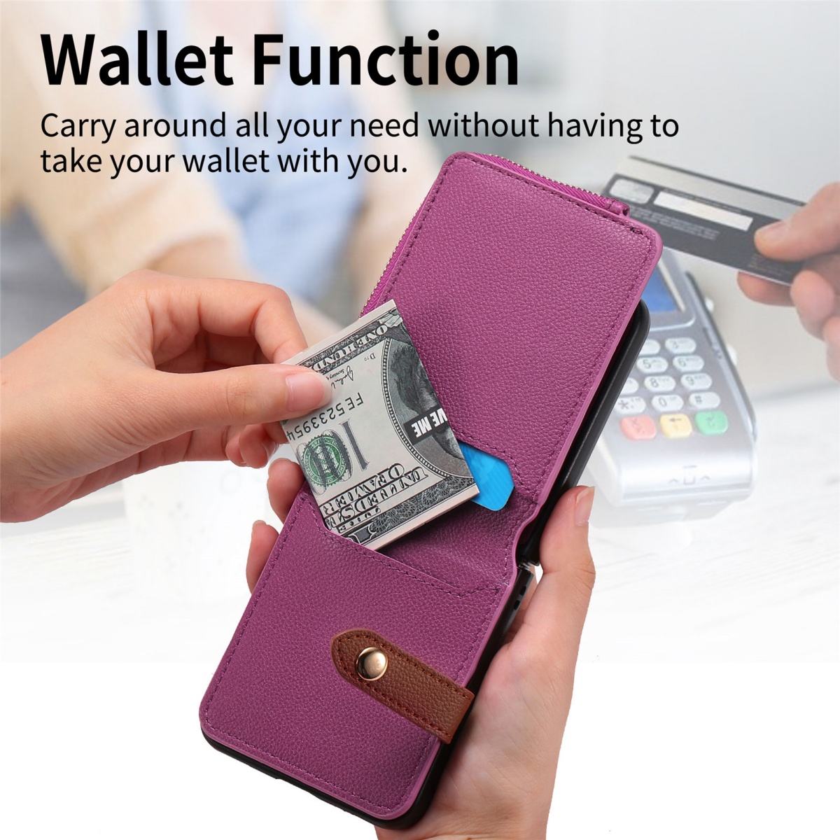 Samsung Galaxy Z Flip 8 7 6 5  - Phone Cases That Hold Cards incelemesi ve fiyatı