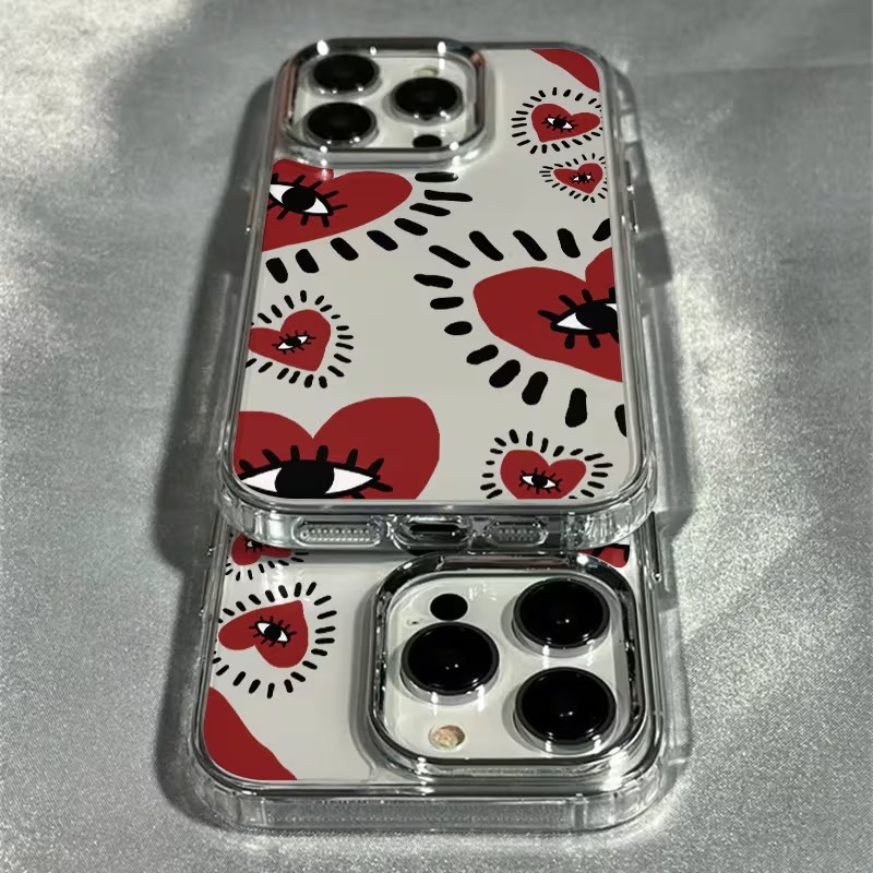 Benzersiz Kırmızı Kalp Gözlü Ç - Phone Cases Red incelemesi ve fiyatı