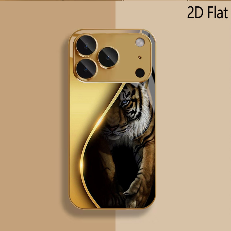 Altın Kaplan Desenli temperli  - Phone Cases That Cover The Camera incelemesi ve fiyatı