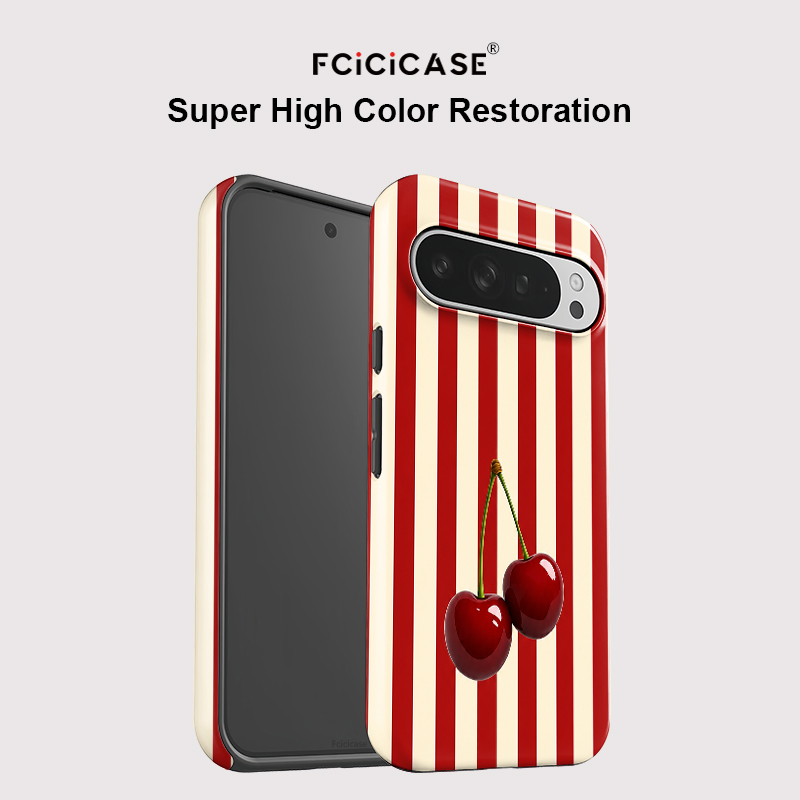 Fcicicase Kiraz Şerit Desenli  - Phone Cases Google Pixel 10 incelemesi ve fiyatı