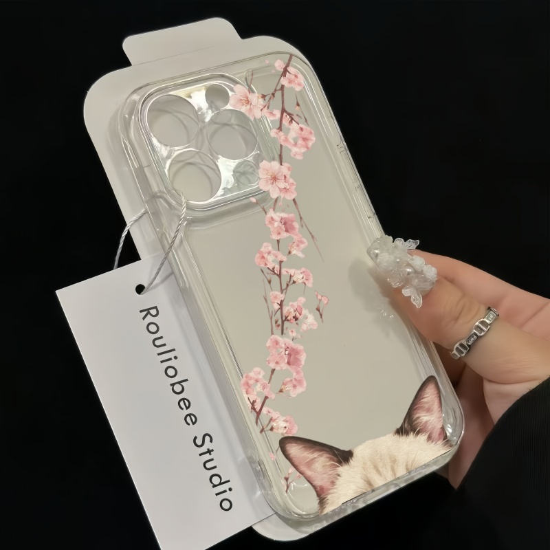 Sakura Kedi Suluboya Şık Desen - Phone Cases Cat incelemesi ve fiyatı