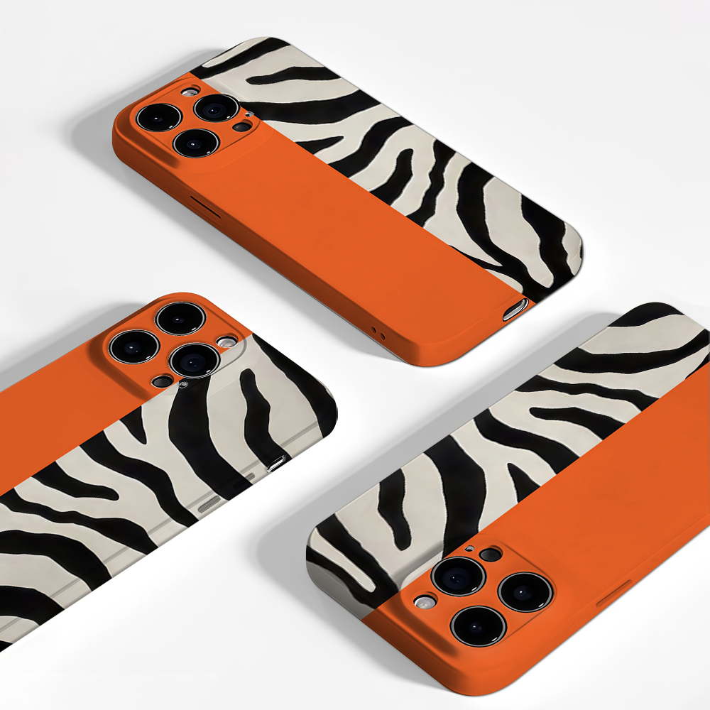 Turuncu Siyah Zebra Renkli Blo - Phone Cases Zebra incelemesi ve fiyatı