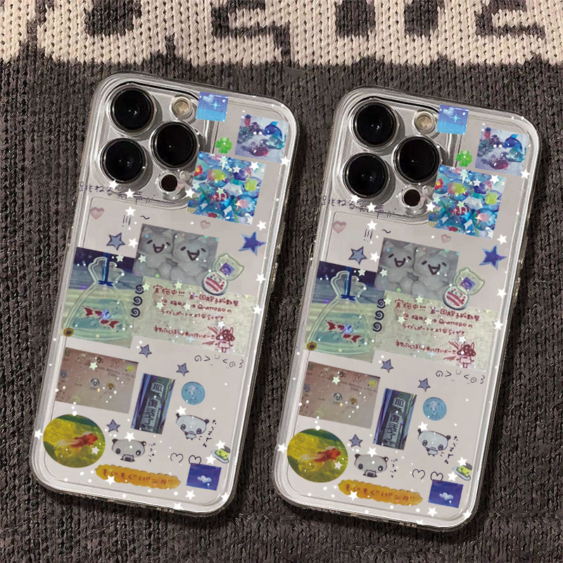 Kawaii Kolaj Çıkartmalı Şeffaf - Phone Cases Kawaii incelemesi ve fiyatı