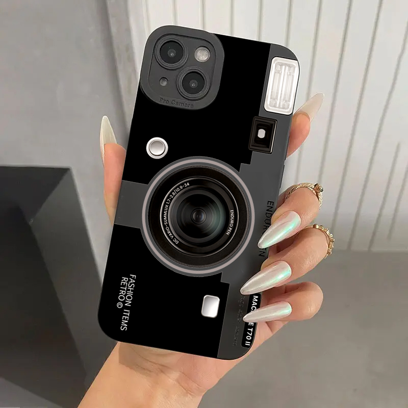 Vintage Kamera Desenli Silikon - Phone Cases That Cover The Camera incelemesi ve fiyatı