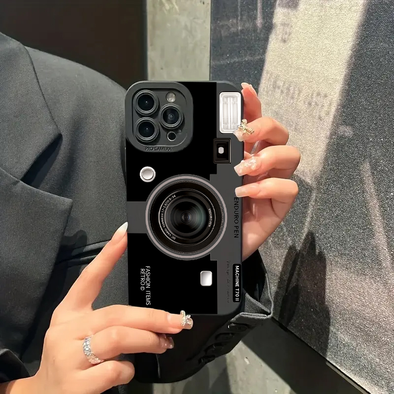 Vintage Kamera Desenli Silikon - Phone Cases That Cover The Camera incelemesi ve fiyatı