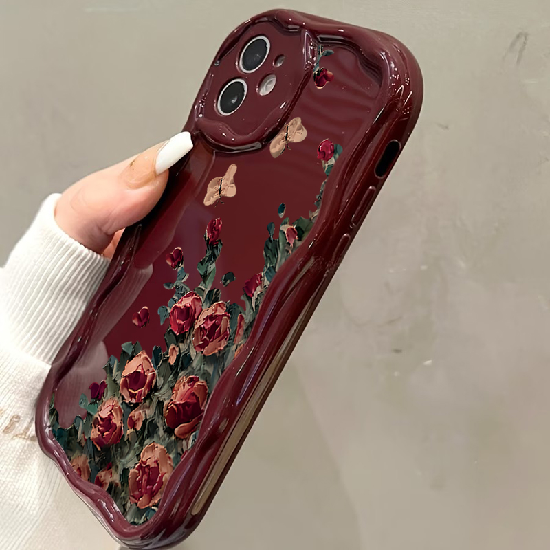 Retro Yağlı Boya Çiçek Desenli - Phone Cases Drawing incelemesi ve fiyatı