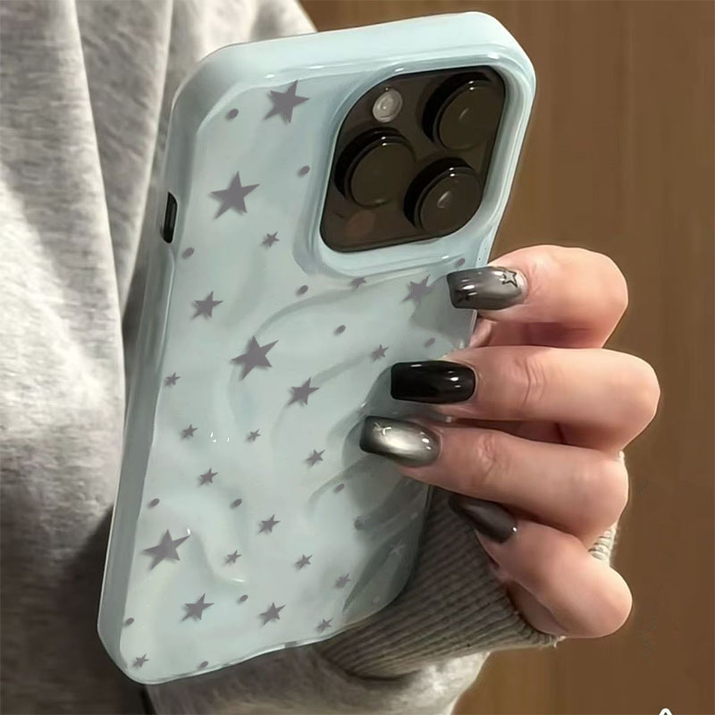 Minimalist Gri-Mavi Yıldız Dal - Phone Cases Junk incelemesi ve fiyatı